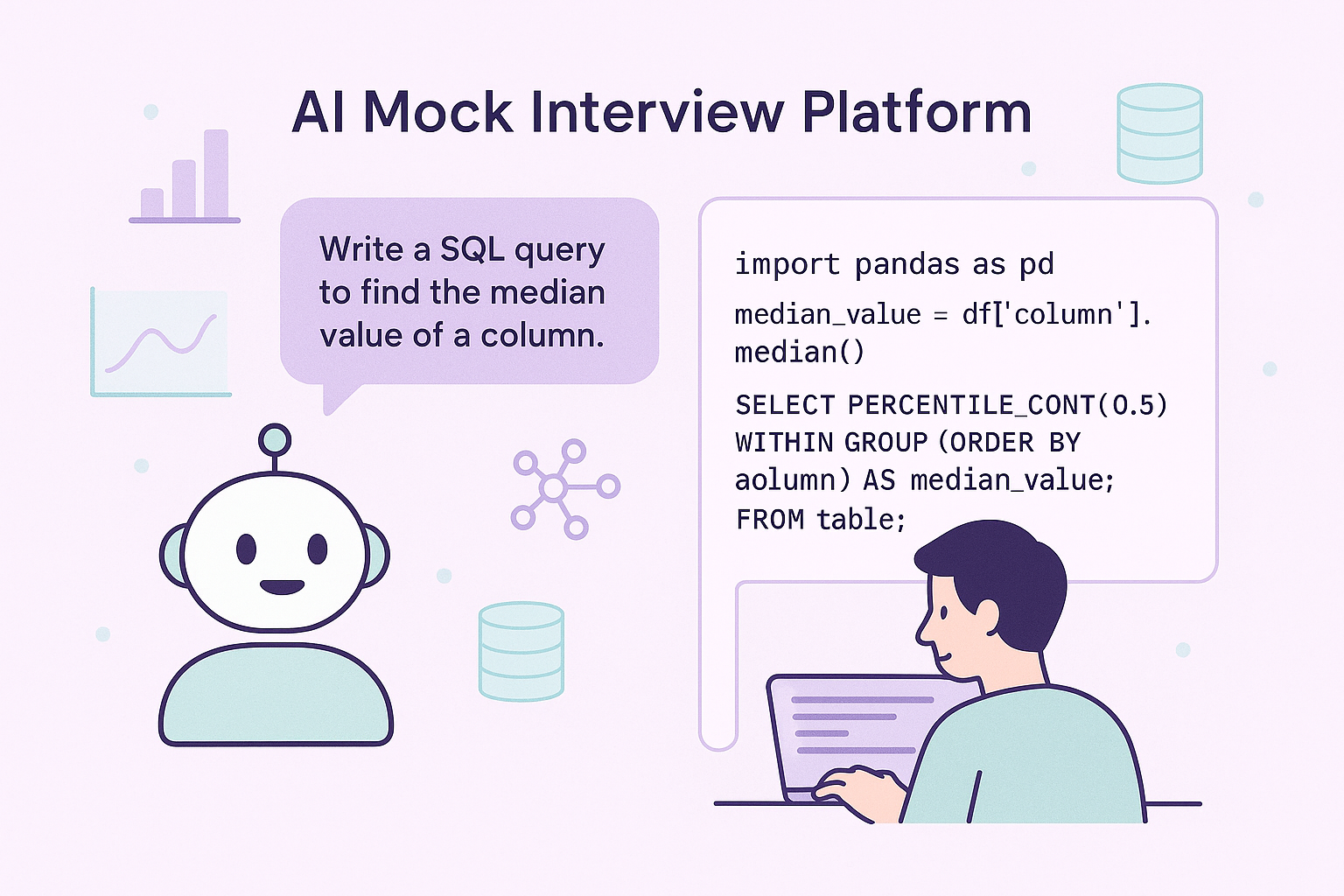 AI Mock Interview Practice Platform Screenshot
